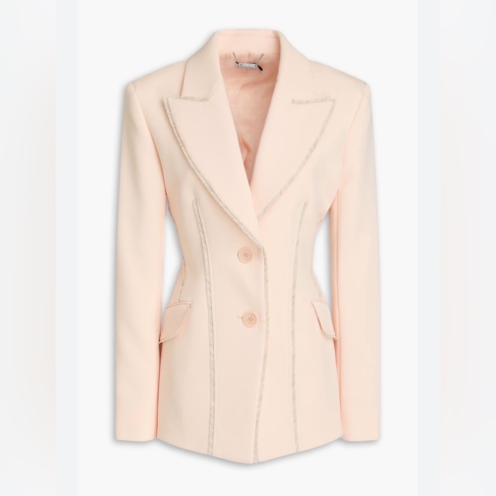 NEW NWT SIMKHAI Woody frayed twill blazer